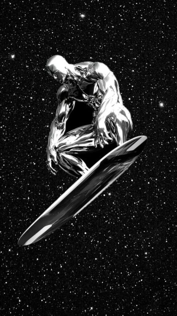 Silver surfer pfp silver board