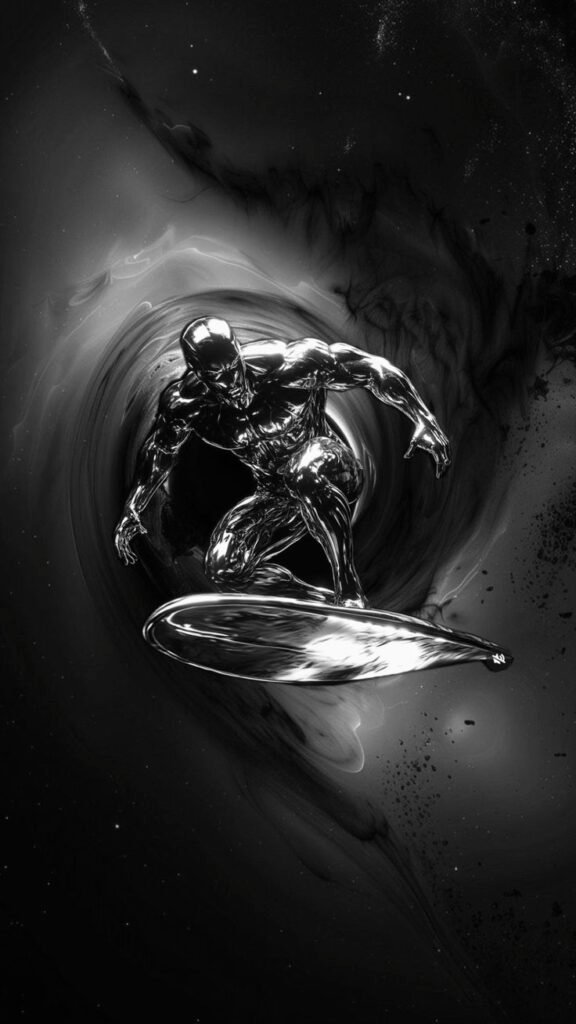Silver surfer pfp silver board