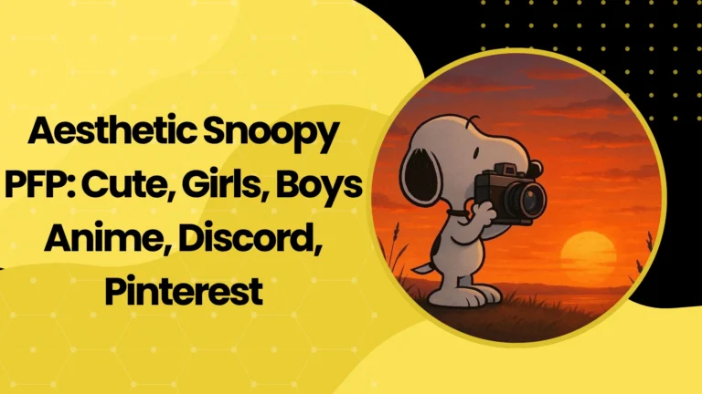 Aesthetic Snoopy PFP