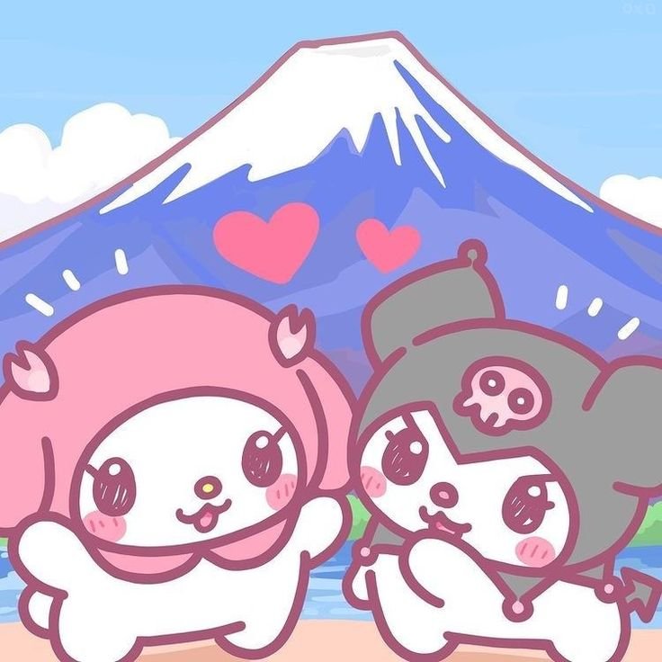 Cute My Melody and Kuromi PFP