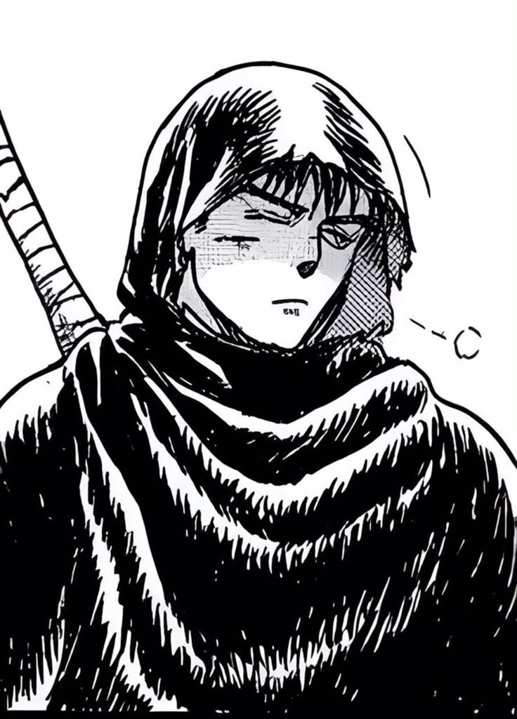 Guts pfp black and white
