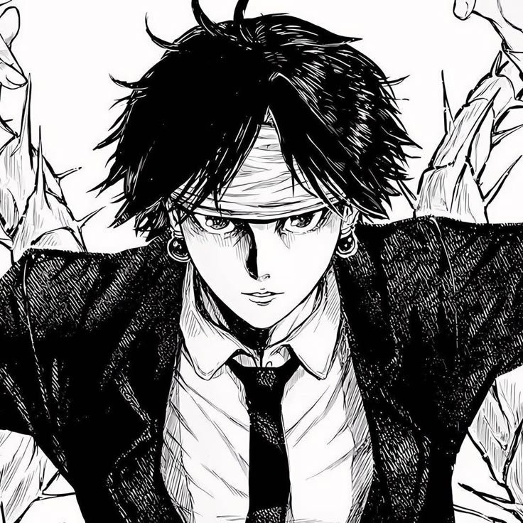 Chrollo PFP Black And White