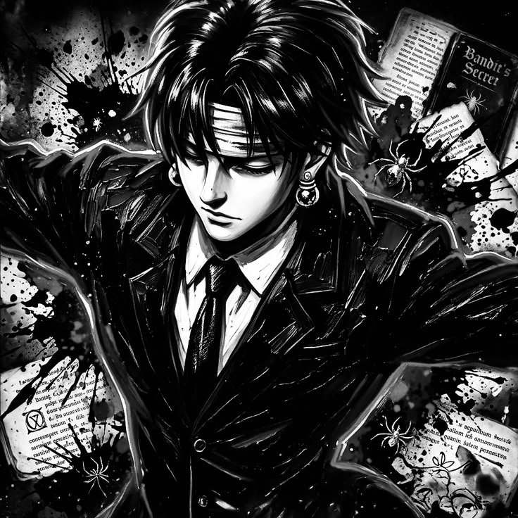 Chrollo PFP Black And White
