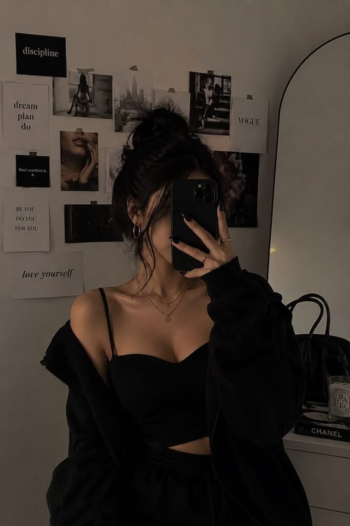 Baddie Mirror Selfie PFP