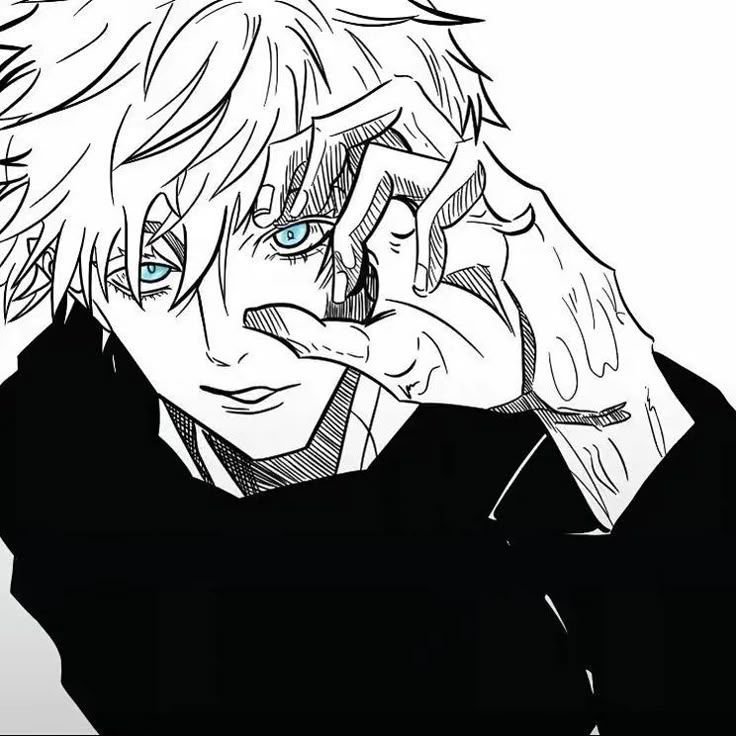Gojo PFP Black And White