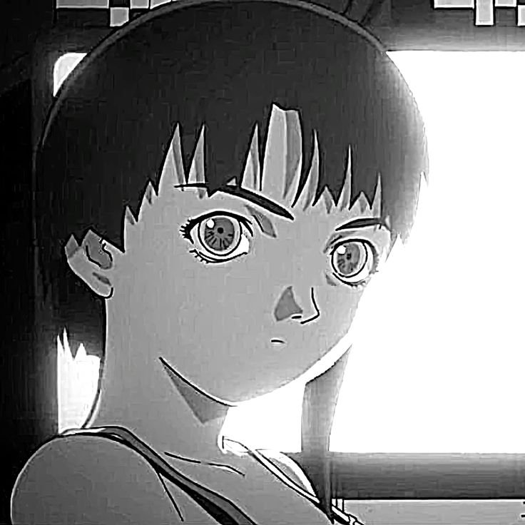 Lain PFP Black And White