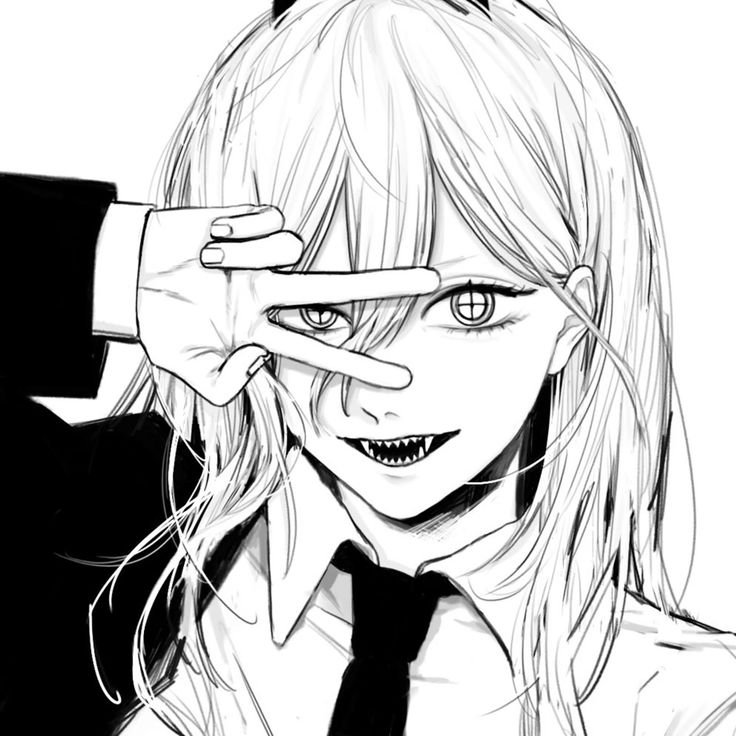 Makima PFP Black And White