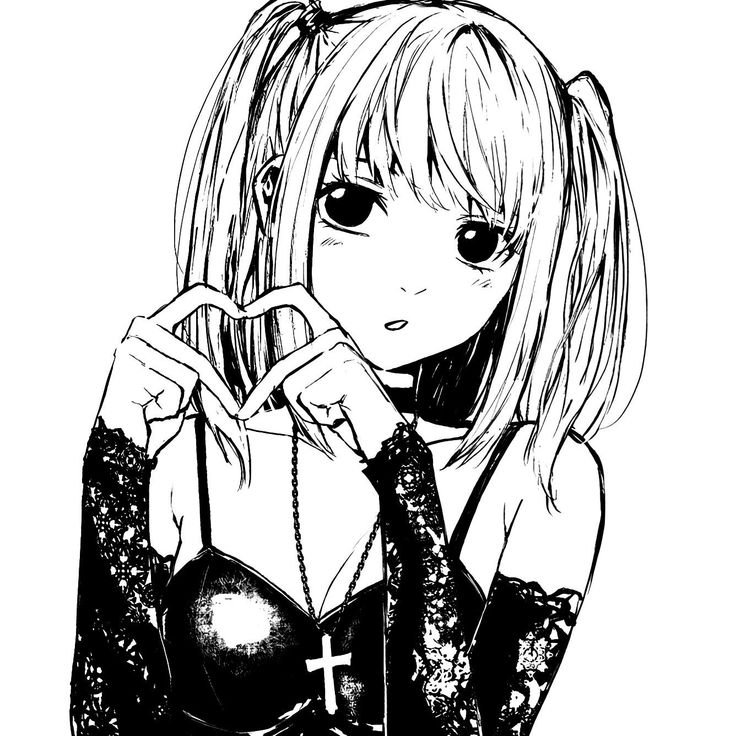 Misa PFP Black And White