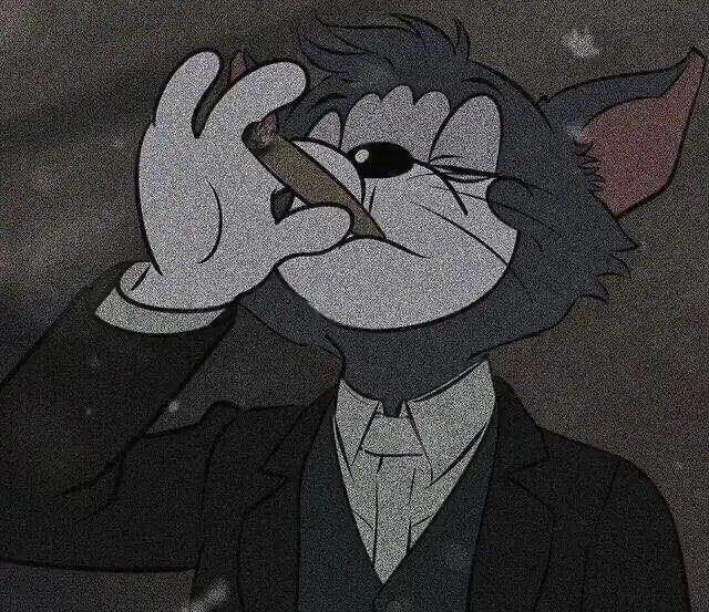 Smoking PFP Cartoon